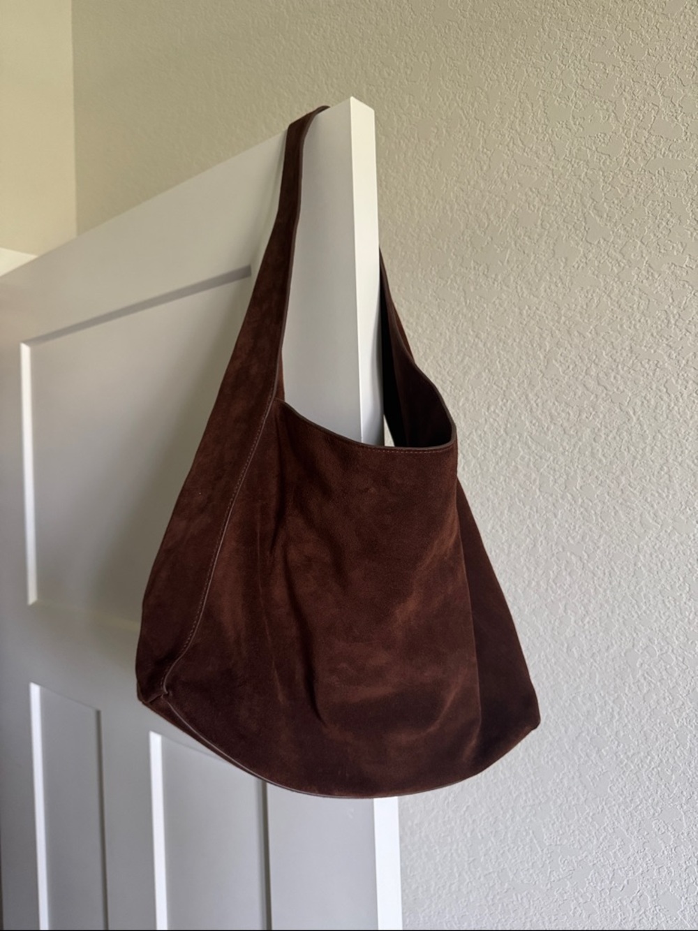 Quince Italian Suede Slouchy Shoulder Bag - Picture 3 of 5